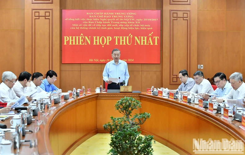 Tổng Bí thư Tô Lâm Quyết liệt thực hiện thắng lợi cuộc cách mạng về tổ chức bộ máy