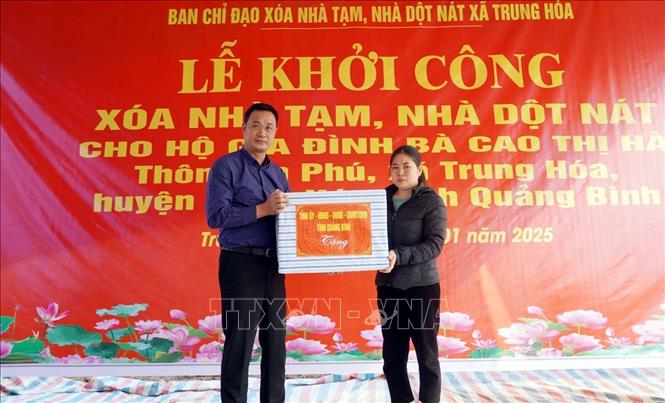 Quảng Bình đến tháng 9 2025 xóa 100 nhà tạm, dột nát cho hộ nghèo, cận nghèo