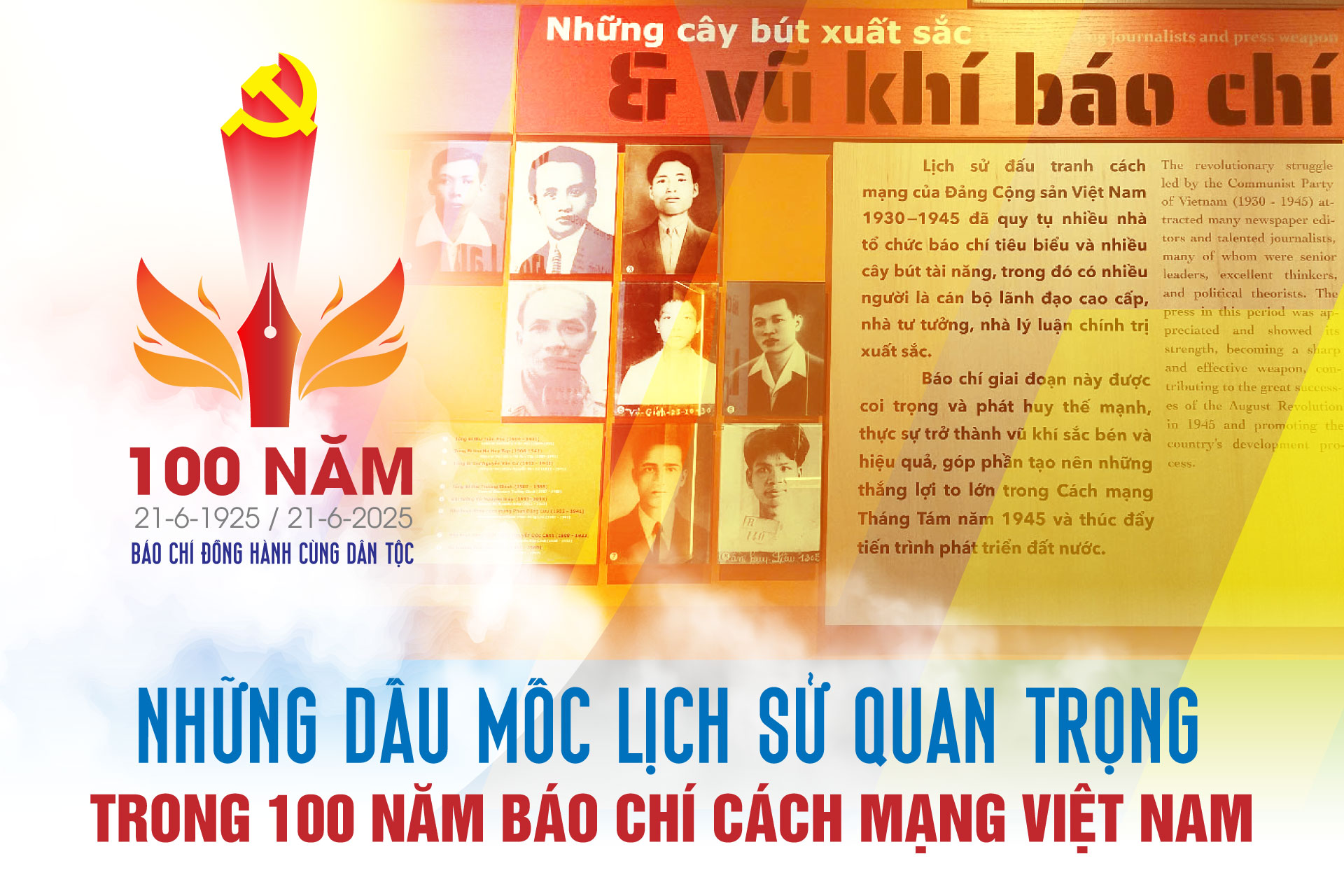 Những dấu mốc lịch sử quan trọng trong 100 năm báo chí cách mạng Việt Nam