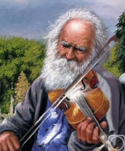 Người nhạc công già chơi vĩ cầm