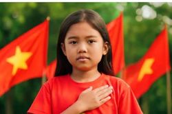 Sử dụng ChatGPT tạo ảnh chụp với rừng cờ Tổ quốc mừng ngày Quốc khánh