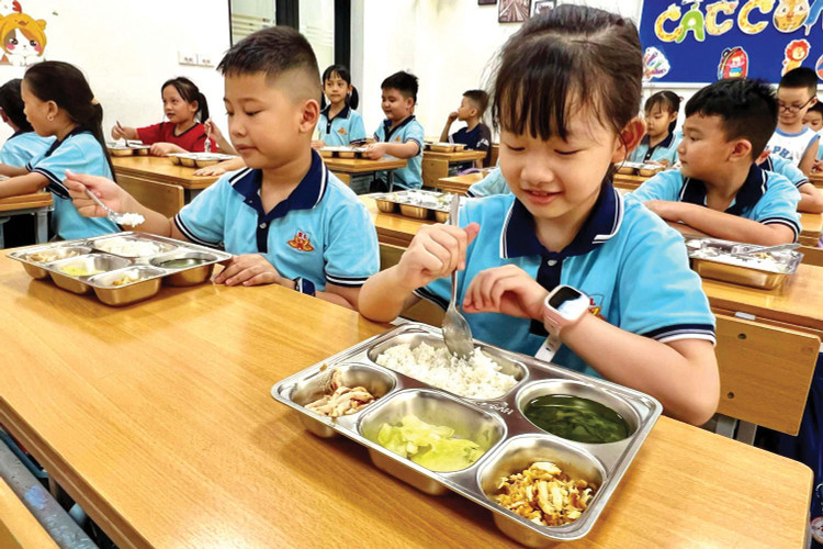 Đấu thầu suất ăn trưa cho học sinh tiểu học tại Hà Nội Rút ngắn thời gian nhờ cơ chế đặc thù