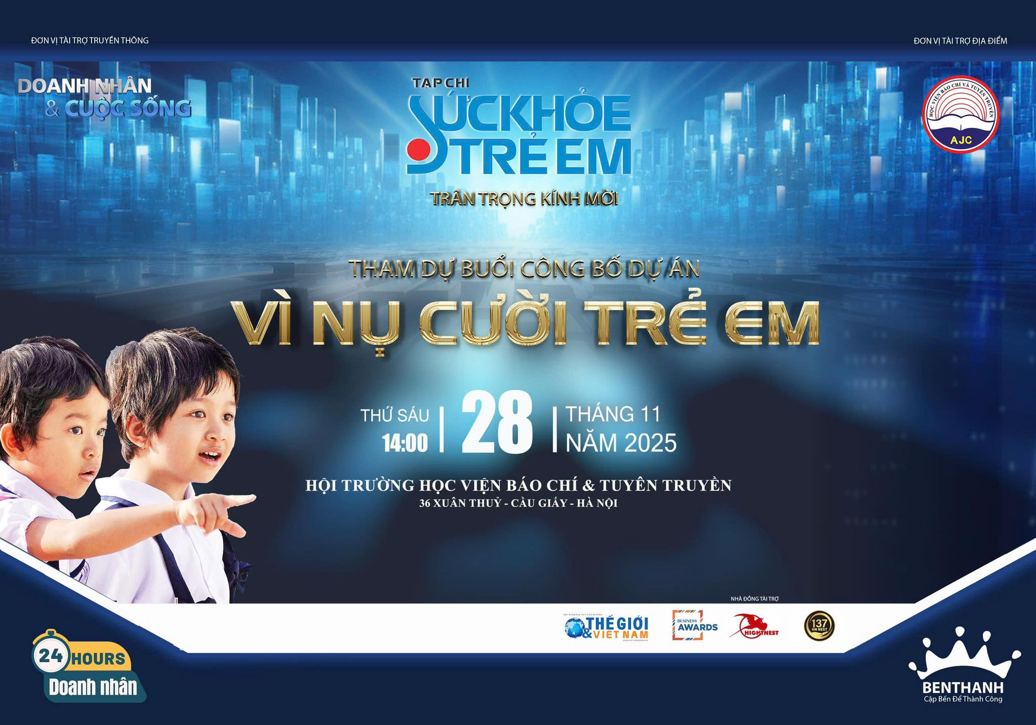 Phát động Chương trình “Vì nụ cười trẻ em” và “Ươm mầm nhân ái 2025”