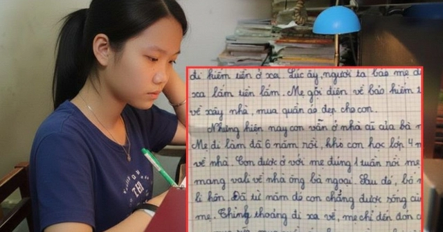 Bức thư nữ sinh lớp 5 gửi mẹ xúc động