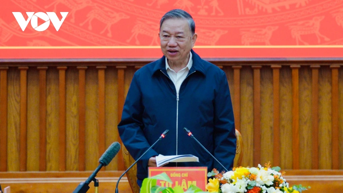 Tổng Bí thư  Cao Bằng cần tập trung phát triển văn hóa - xã hội