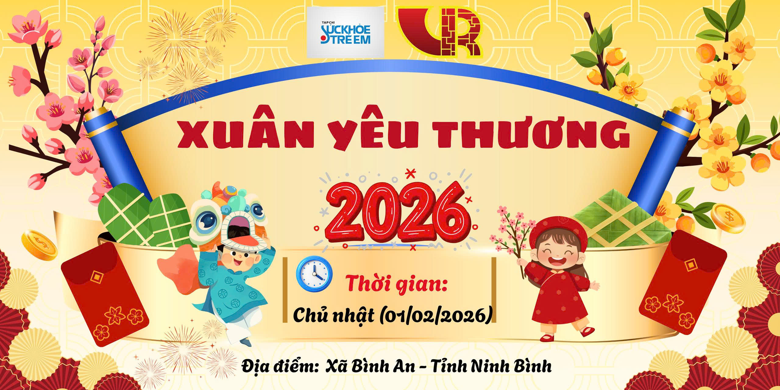 Tạp chí Sức khỏe Trẻ em tổ chức  Xuân Yêu thương 2026 tại Ninh Bình, sáng 1 2 2026