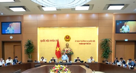 Khai mạc Phiên họp thứ 55 của Ủy ban Thường vụ Quốc hội