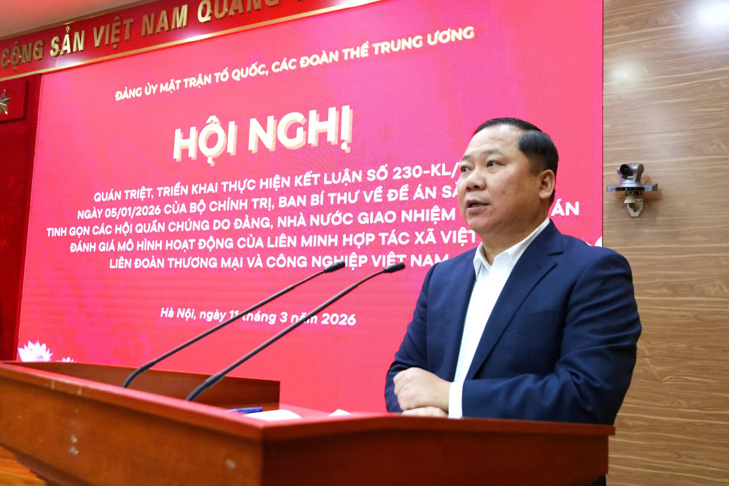 Triển khai kết luận của Bộ Chính trị, Ban Bí thư về sắp xếp các hội quần chúng