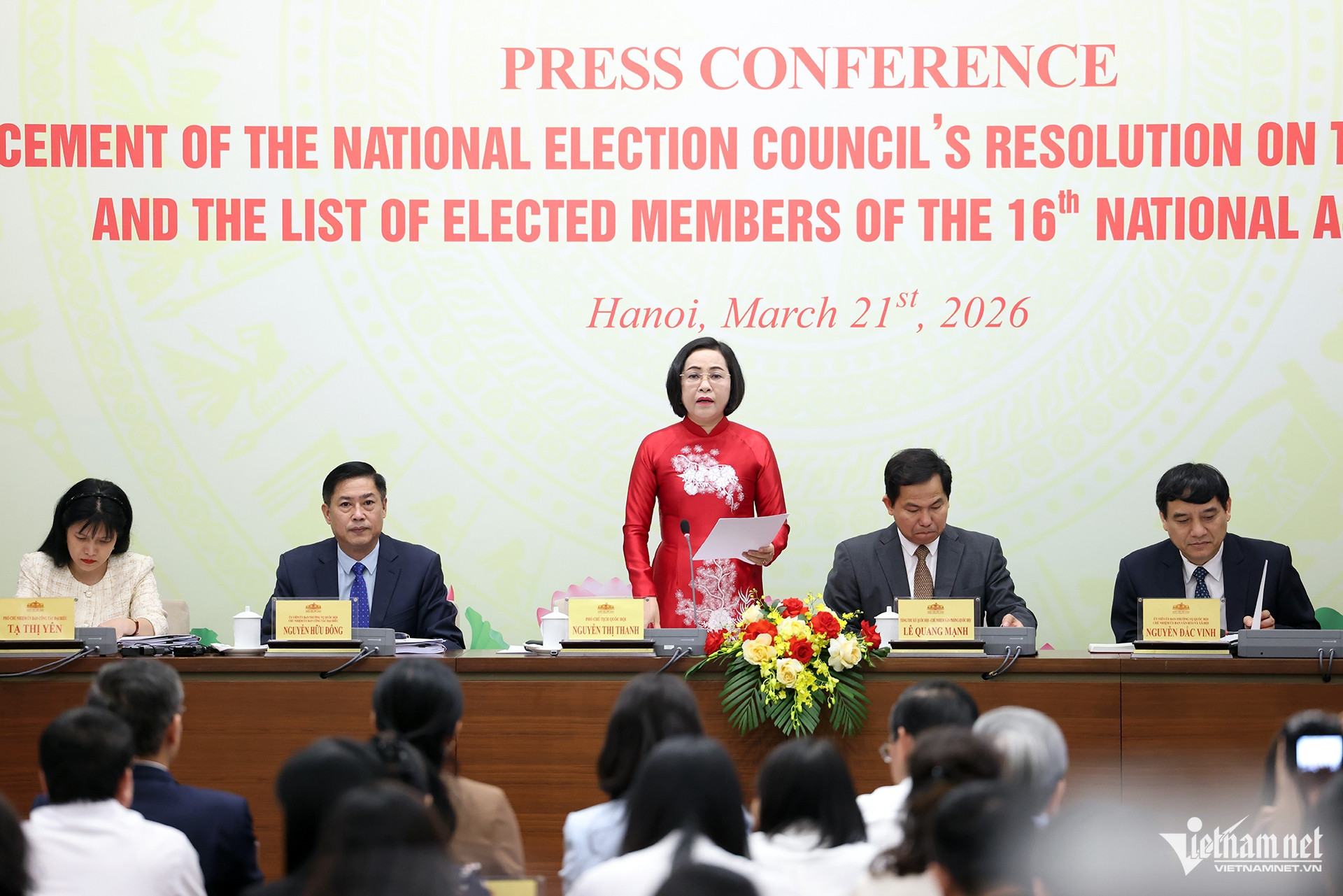 Danh sách chi tiết và số phiếu của 500 đại biểu Quốc hội khóa 16 vừa trúng cử