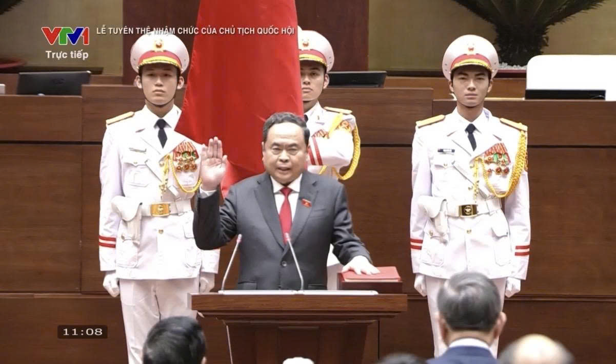 Chủ tịch Quốc hội khóa XVI Trần Thanh Mẫn tuyên thệ nhậm chức
