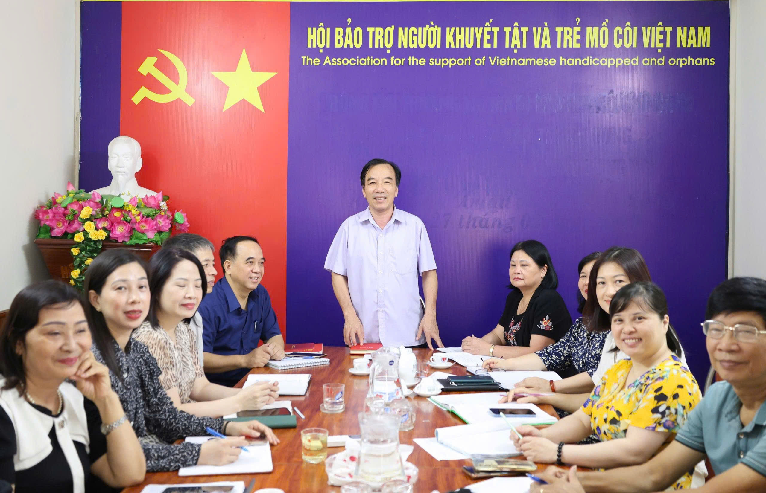 Nâng cao công tác xây dựng Đảng, phát huy hoạt động vận động, bảo trợ người khuyết tất, trẻ em mồ côi và người yếu thế