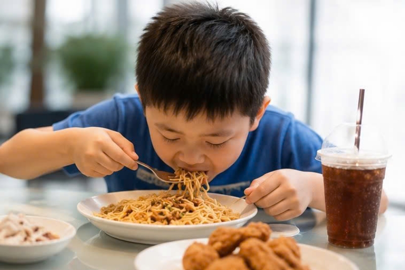 Thói quen ăn nhanh đang tác động đến sức khỏe trẻ em ra sao