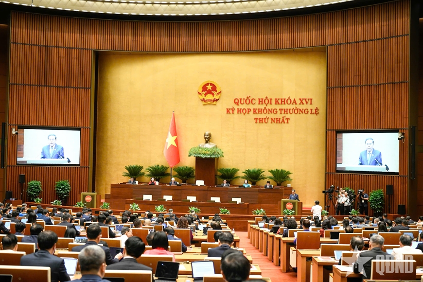Khai mạc trọng thể Kỳ họp không thường lệ thứ nhất, Quốc hội khóa XVI