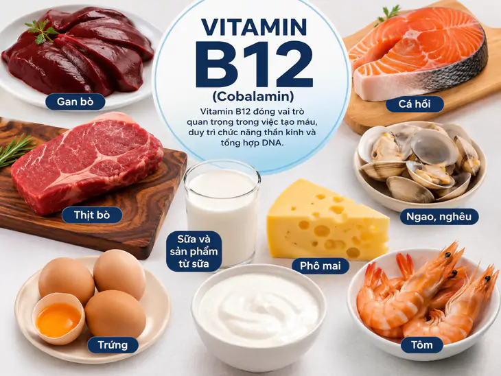 Bổ sung vitamin B12 và sắt có tác dụng gì