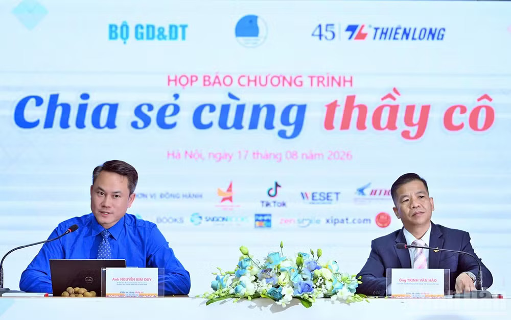 Chương trình Chia sẻ cùng thầy cô năm 2026 sẽ tổ chức school tour chủ đề Lớp học reo vui