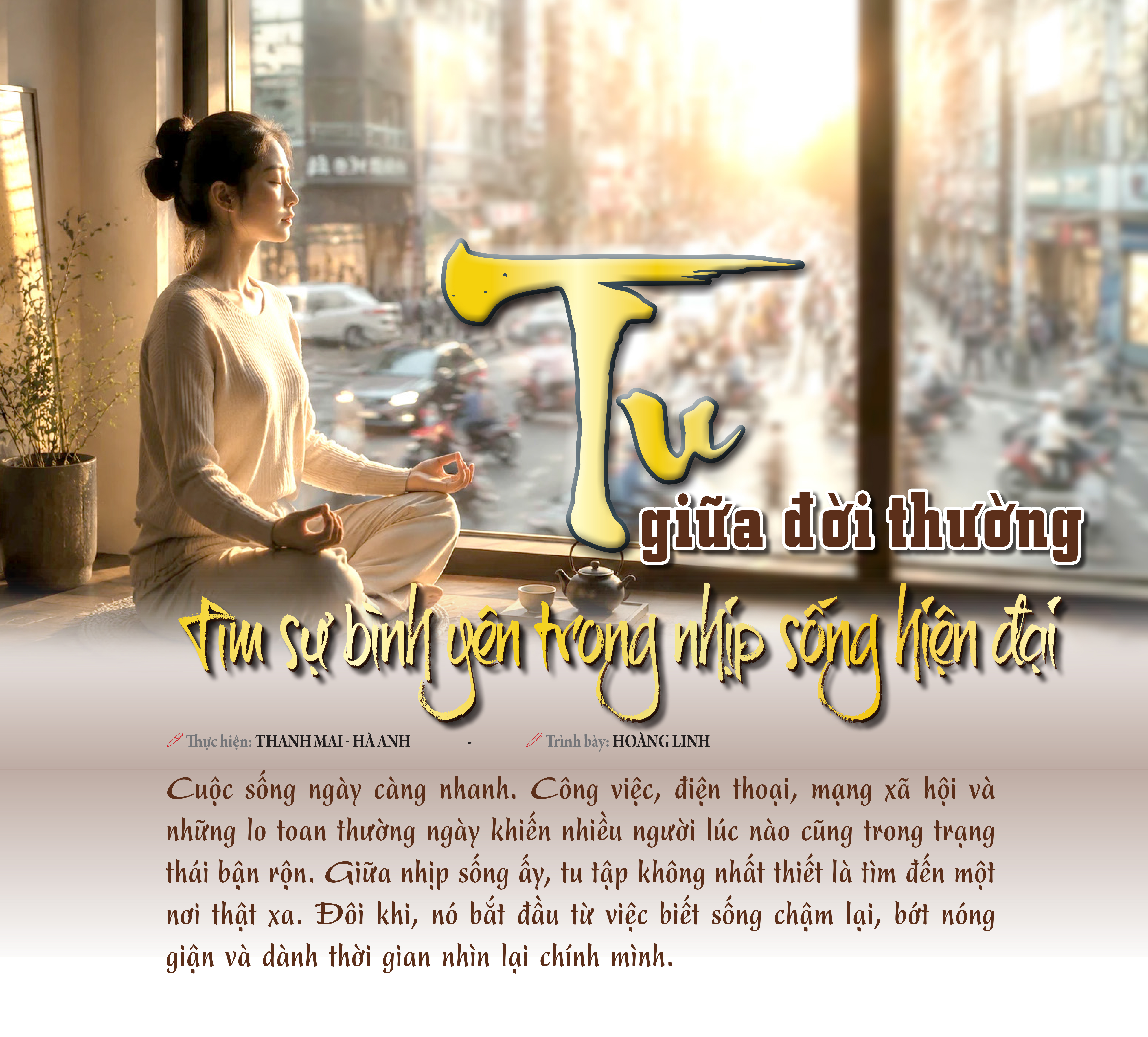 Tu giữa đời thường Tìm sự bình yên trong nhịp sống hiện đại