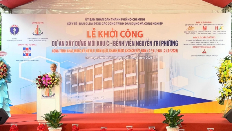 TP HCM đầu tư 510 tỷ đồng, khởi công xây mới khu C Bệnh viện Nguyễn Tri Phương
