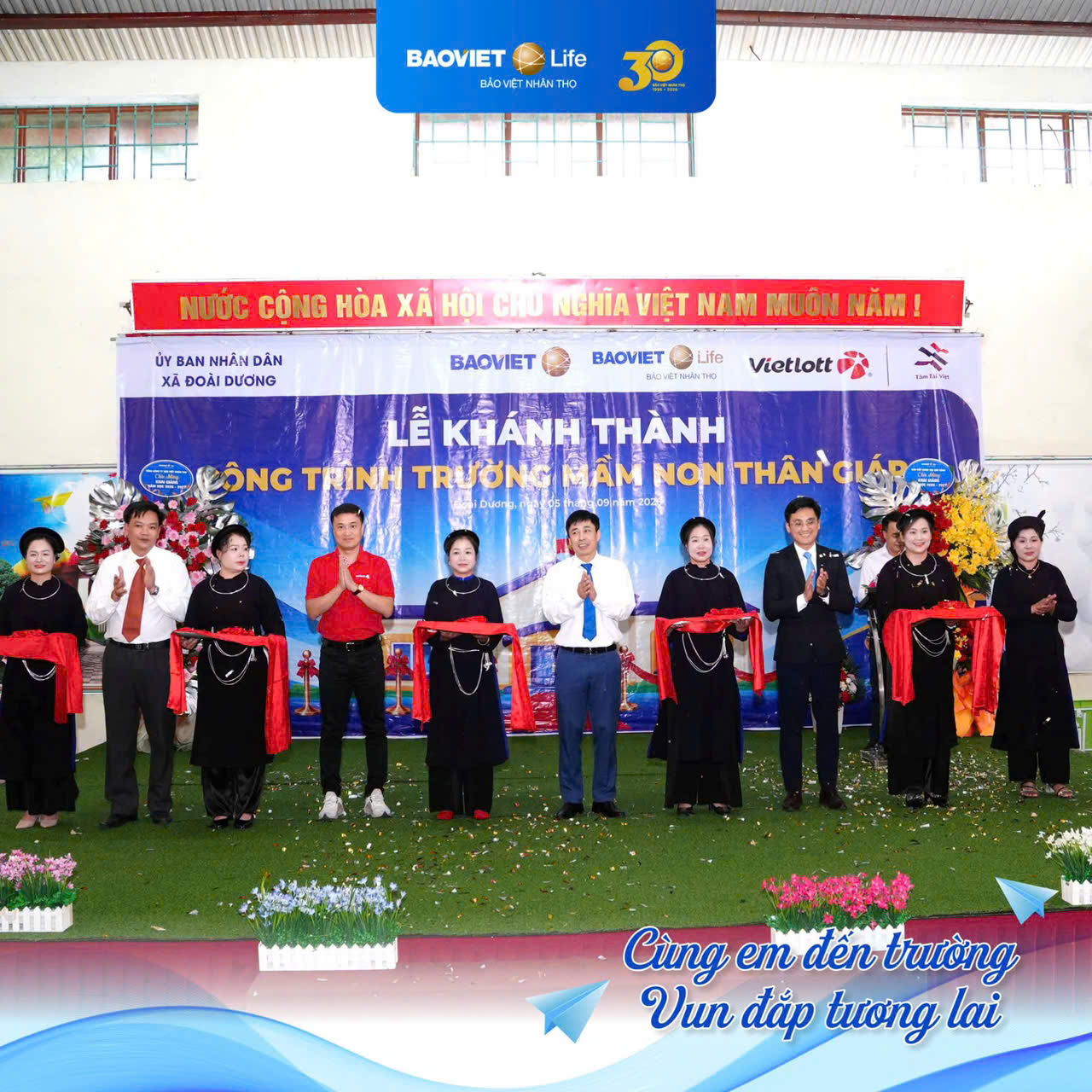 Bảo Việt hỗ trợ 2,7 tỷ đồng xây dựng Trường Mầm non Thân Giáp, Cao Bằng