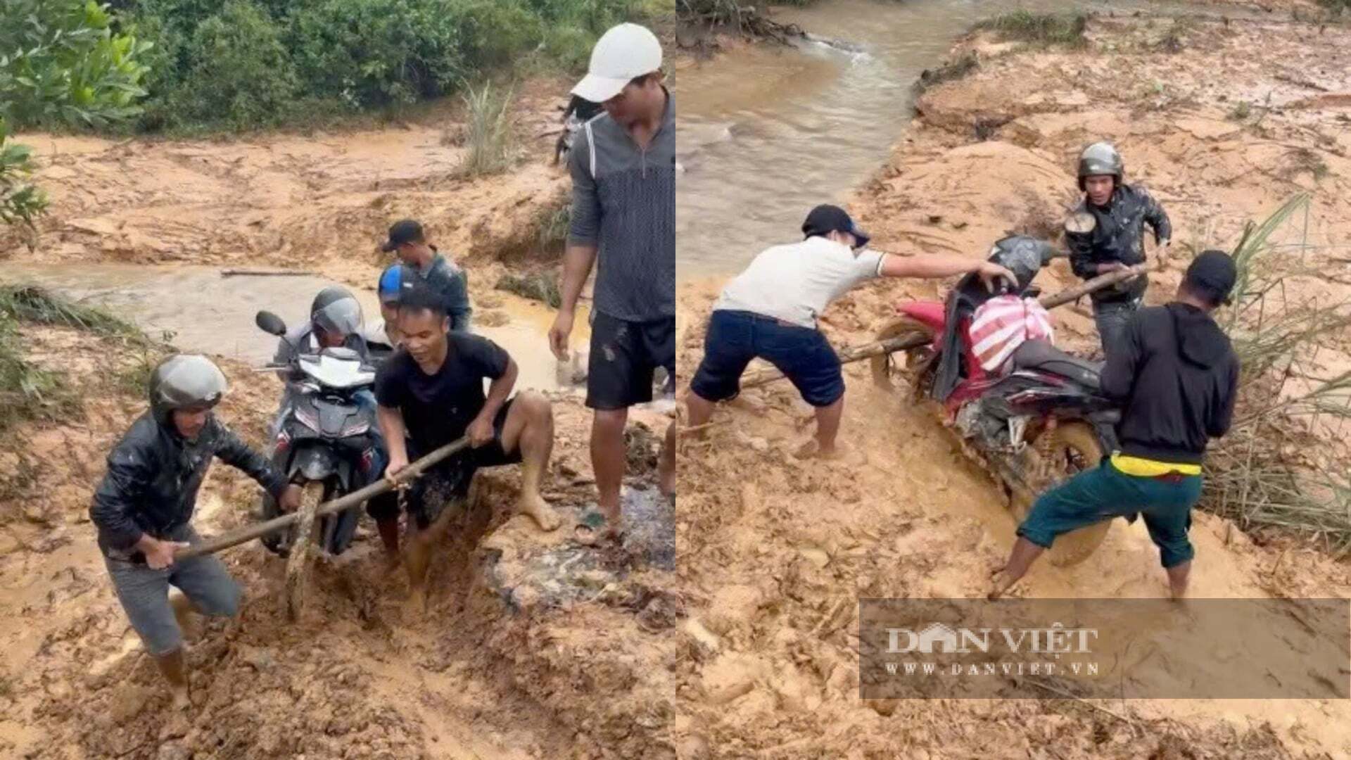 Giáo viên Quảng Trị vất vả băng rừng, lội suối, vượt bùn lầy đến trường gieo chữ