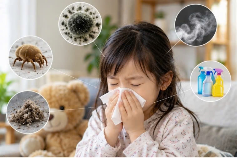 Ô nhiễm không khí trong nhà Nguy cơ với sức khỏe hô hấp của trẻ dễ bị bỏ quên