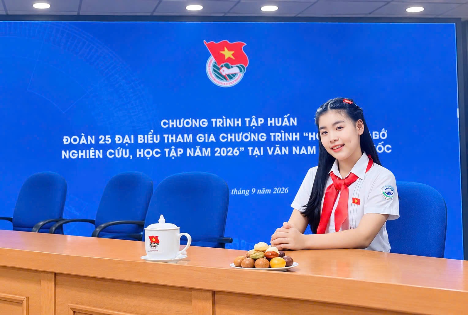 Sao nhí Phan Bảo Ngọc “Đại sứ Thiếu niên” kết nối tình hữu nghị Việt – Trung tại Hành trình Đỏ 2026