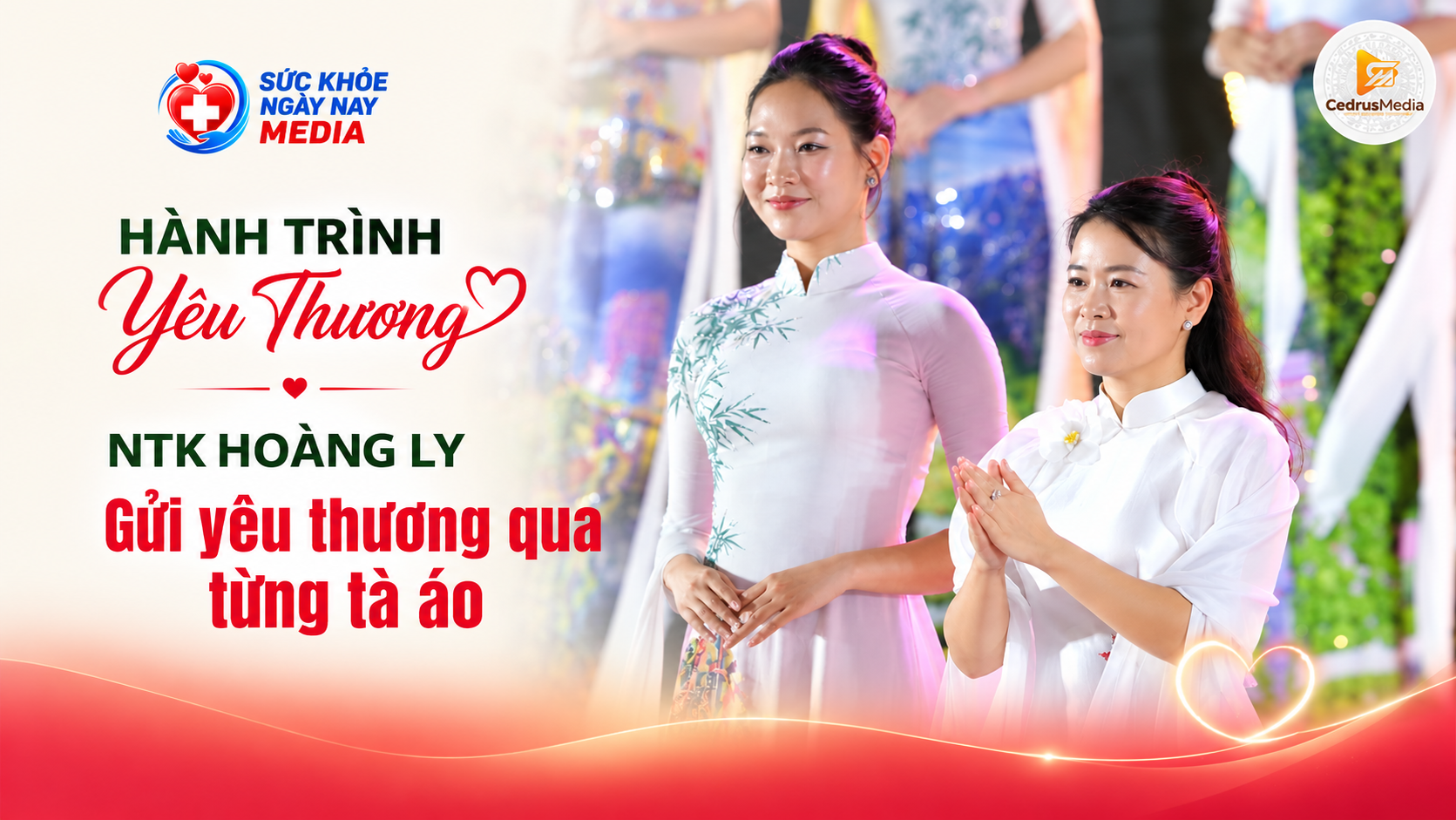 NTK Hoàng Ly Gửi yêu thương qua từng tà áo
