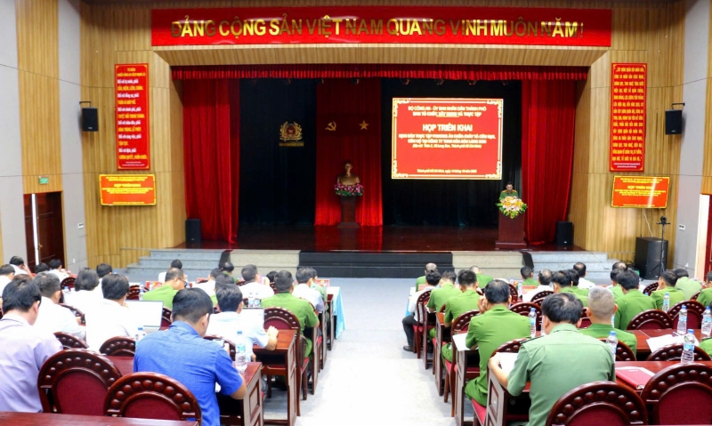 Họp triển khai kịch bản diễn tập phương án chữa cháy và cứu nạn, cứu hộ cấp Bộ Công an tại Công ty TNHH Hoá dầu Long Sơn
