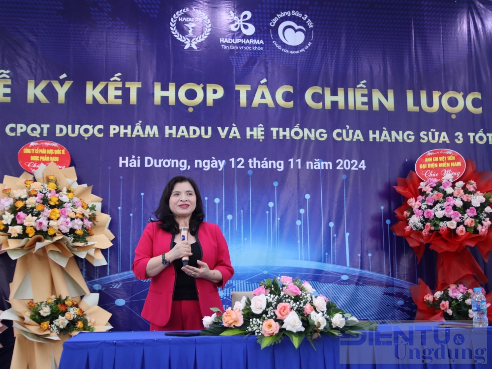 BS.CKII Đỗ Thị Ngọc Diệp - Chủ tịch Hội Dinh dưỡng và Thực phẩm TPHCM: Thỏa thuận hợp tác chiến lược giữa hai bên hứa hẹn tạo ra bước đột phá trong việc cung cấp các sản phẩm dinh dưỡng chất lượng cao tới người tiêu dùng.