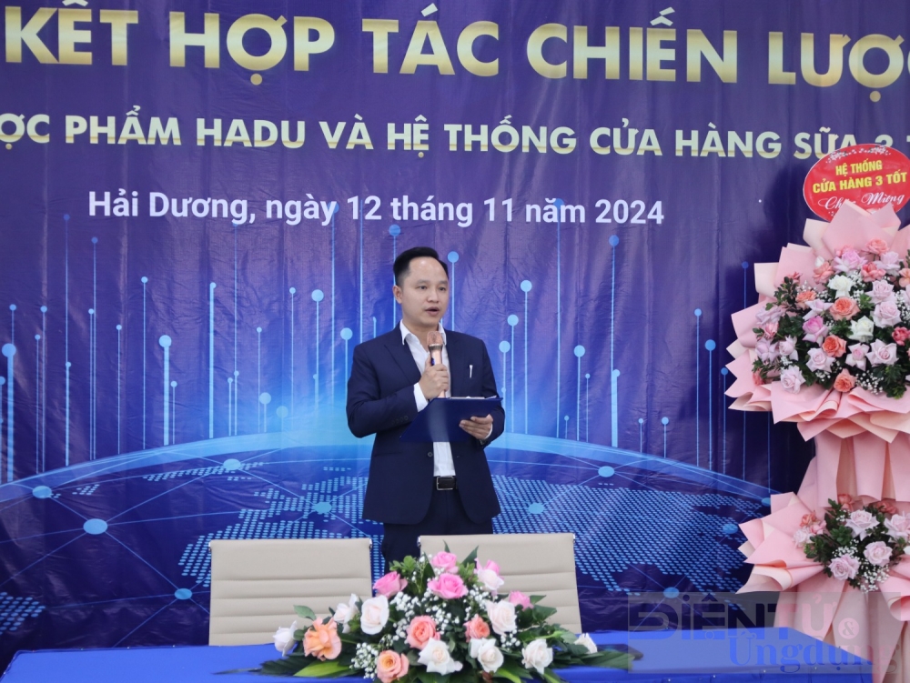 Ông Bùi Văn Nam, đại diện hệ thống cửa hàng Sữa 3 Tốt: Sự hợp tác chính thức giữa hai bên được xây dựng trên nền tảng phản hồi tích cực của người tiêu dùng về các sản phẩm Hadu Pharma tại hệ thống sữa 3 Tốt.