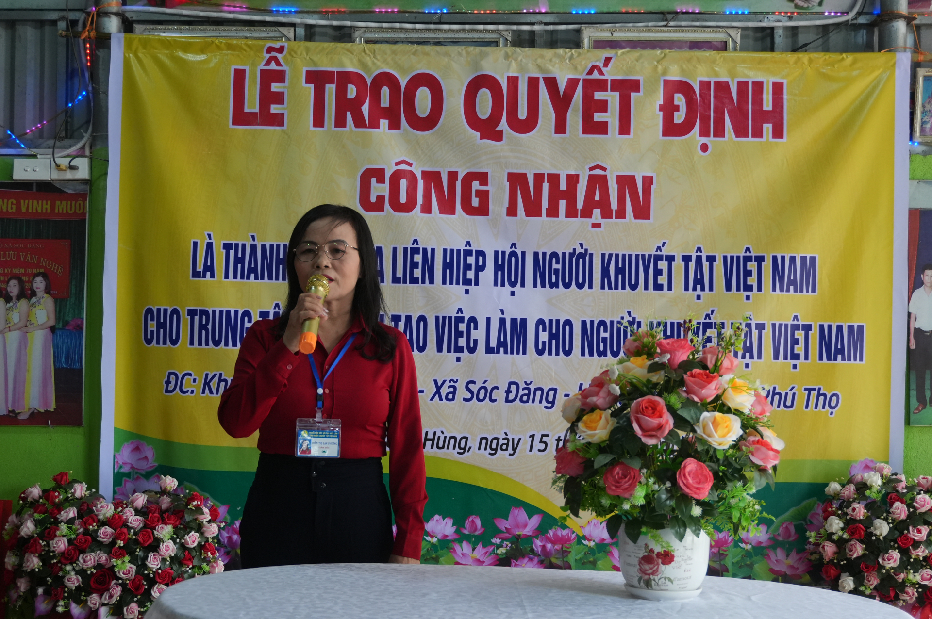 Bà Trần Thị Phương Lan – Giám đốc Trung tâm kết nối tạo việc làm cho người khuyết tật Việt Nam, chia sẻ.