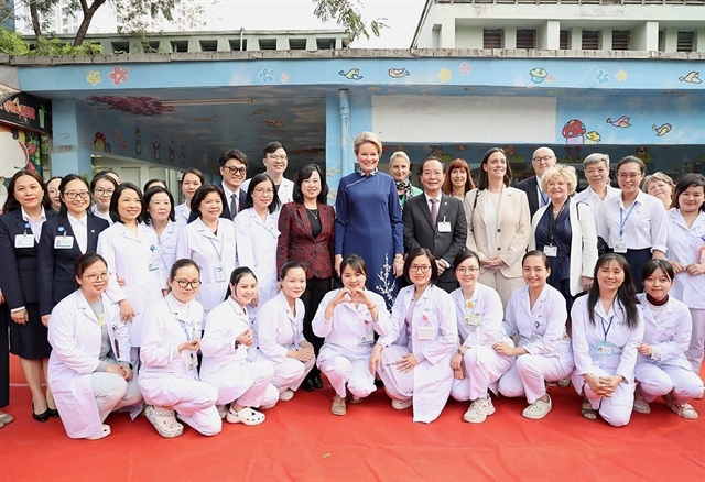 Queen Mathilde of Belgium visits Vietnam National Children s Hospital