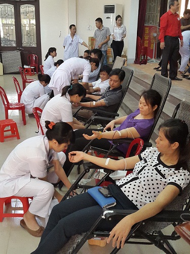 The healthcare system urges the public to participate in blood donation